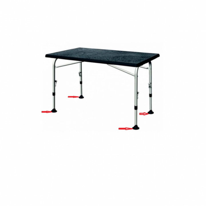 Fötter till Westfield Bord Mörkgrå 4-pack i gruppen Campingmöbler / Bordsstativ & tillbehör hos Camping 4U (WF-910210693)