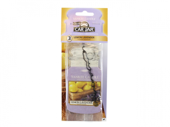 Bildoft Yankee Candle Car Jar Bonus 3 Packs - Lemon Lavender i gruppen Campingtillbehör / Presentartiklar / Doftljus, bildoft, doftpinnar hos Camping 4U (YC-1137673E)