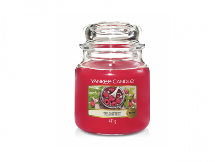 Doftljus Yankee Candle Classic Medium - Red Raspberry i gruppen Campingtillbehör / Presentartiklar / Doftljus, bildoft, doftpinnar hos Camping 4U (YC-1323187E)