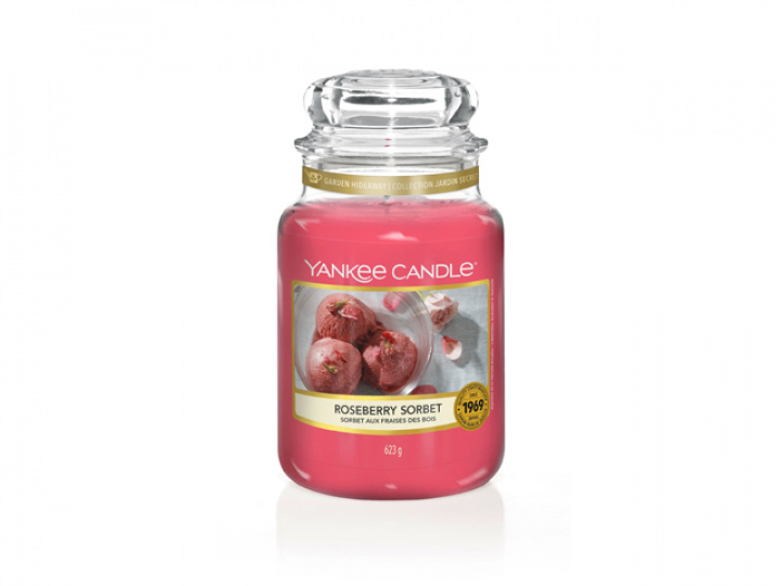 Doftljus Yankee Candle Classic Large - Roseberry Sorbet i gruppen Campingtillbehör / Presentartiklar / Doftljus, bildoft, doftpinnar hos Camping 4U (YC-1651388E)